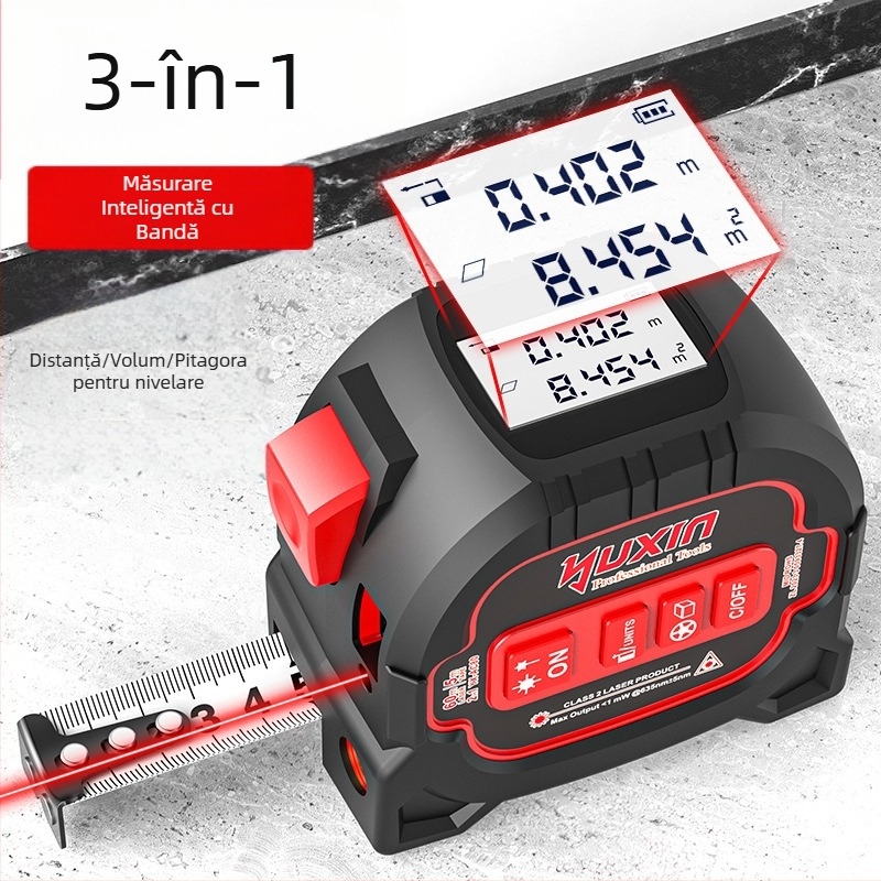 Yuxin Măsurător cu Laser – Instrument Electronic Infrared, 3 în 1 pentru încăperi mici