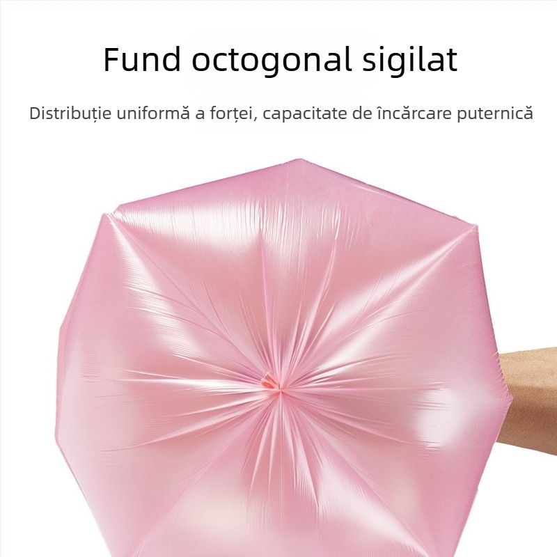 Balance Dawn Pungi de gunoi HDPE groase, deschidere plată, uz general, 100 bucăți în cutie