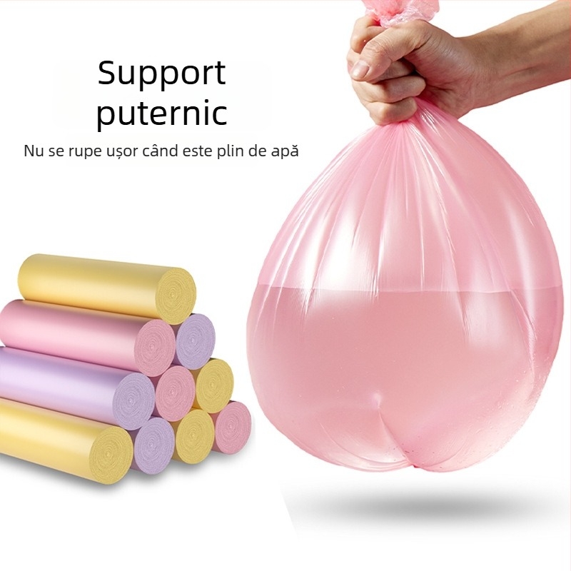 Saci de gunoi din HDPE, groși, cu gură plată, 100 buc., uz general