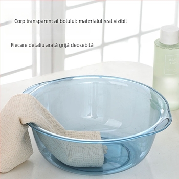 Balance Chaohui bazin transparent cu mâner dublu — bazin din plastic pentru spălarea hainelor, legumelor și fructelor, spălarea picioarelor și a feței (400 g)