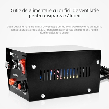 Clește electric pentru încălzire a plasticului, mânere acril-nylon – 220–240V prin priză