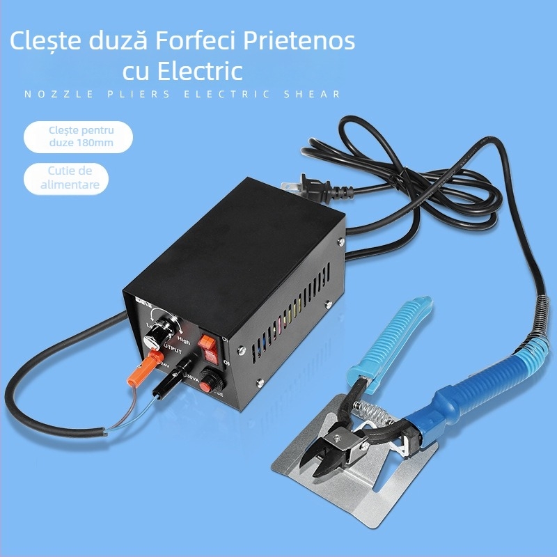 Clește electric pentru încălzire a plasticului, mânere acril-nylon – 220–240V prin priză