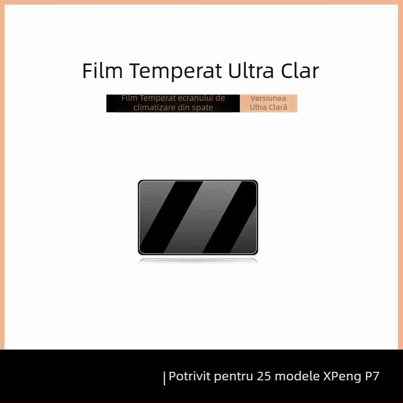 Protecție ecran din sticlă temperată pentru afișajul central Xpeng P7 — design monobloc, antiamprente