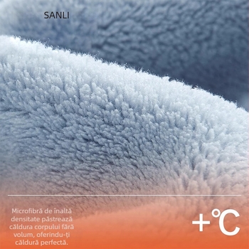 Halat de baie pentru cuplu, unisex, cu broderie Panda, din Coral Fleece