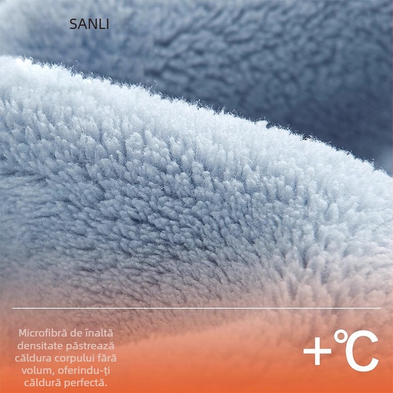 Halat de baie pentru cuplu, unisex, cu broderie Panda, din Coral Fleece