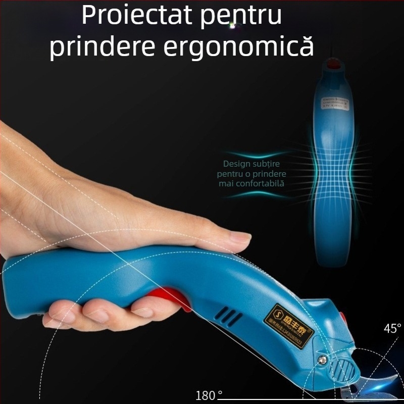 Foarfă electrică pentru țesături, portabilă, 220V, compatibilă cu piele, carton, țesătură, covorașe și covoare, interval de tensiune 110–220V