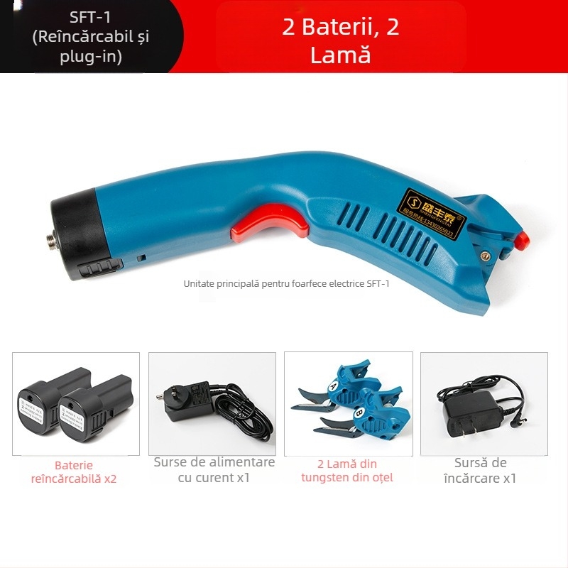 Foarfă electrică pentru țesături, portabilă, 220V, compatibilă cu piele, carton, țesătură, covorașe și covoare, interval de tensiune 110–220V
