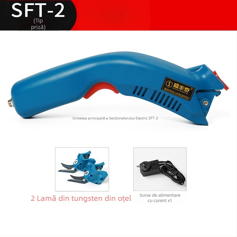 Foarfă electrică pentru țesături, portabilă, 220V, compatibilă cu piele, carton, țesătură, covorașe și covoare, interval de tensiune 110–220V