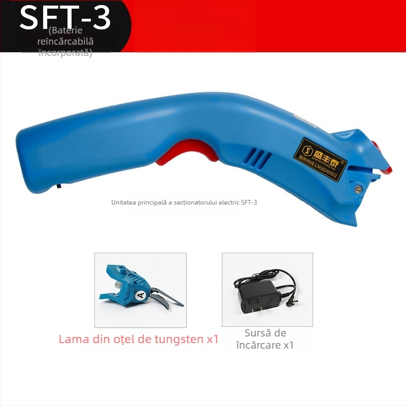 Foarfă electrică pentru țesături, portabilă, 220V, compatibilă cu piele, carton, țesătură, covorașe și covoare, interval de tensiune 110–220V