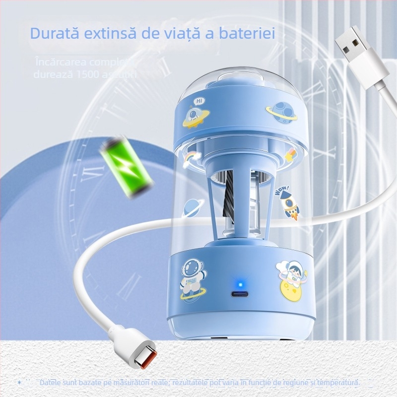 Kaba Bear KBX-3179 Ascuțitor electric pentru creioane – complet automat, din plastic, design cu motiv de animal, potrivit pentru copii și adolescenți