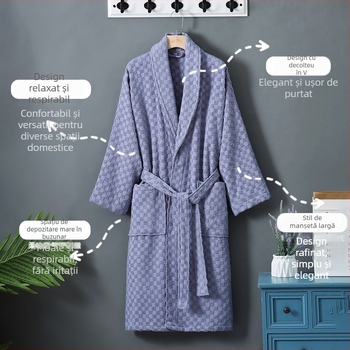 Halat de baie, 100% bumbac, țesătură terry, 1000 g, unisex