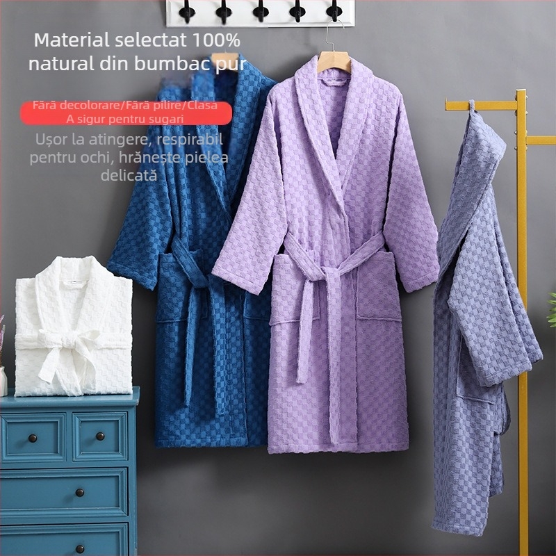 Halat de baie, 100% bumbac, țesătură terry, 1000 g, unisex