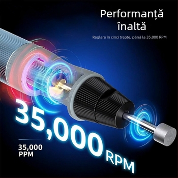 Penă de gravură reîncărcabilă H101 și mini șlefuitor electric, unealtă de mână portabilă — 30.000 rpm, mandrină 2.35–3.0 mm
