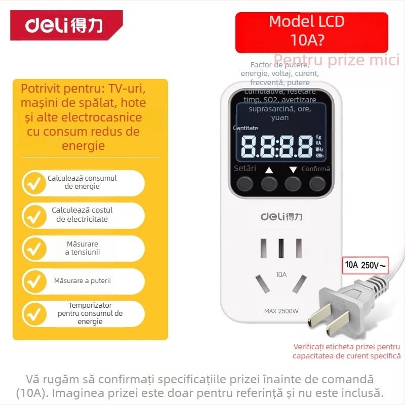 Măsurător de putere pentru aer condiționat – monitorizare consum energie, tester consum, contor electric, Brand: Effective