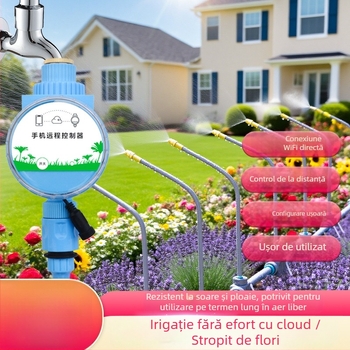 FUJIN Poartă de irigare Bluetooth/Wi‑Fi, controler de udare, serie micro spray, ABS material, regulator automat de irigare