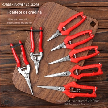 Weisheng Foarfă de tăiat crengi – Oțel inoxidabil, foarfeci multifuncționale de grădină pentru pomi fructiferi și viță de vie