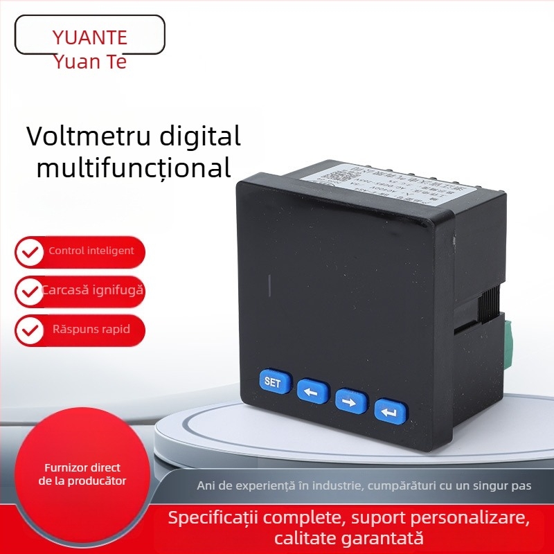 Voltmetru digital trifazat și măsurător de putere multifuncțional cu curent și tensiune