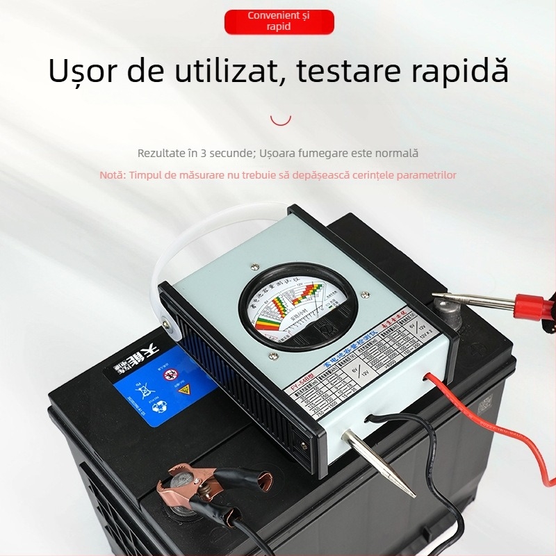 Tester de baterie auto tip indicator, detector de capacitate a bateriei pentru vehicule electrice, instrument de măsurare FY54B