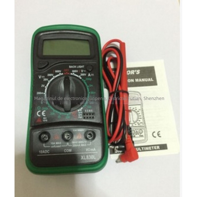Multimetru digital 830L - portabil, precizie înaltă, afișaj digital iluminat, instrument multifuncțional