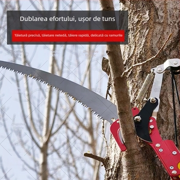 Zhuo Shuo Foarfă Telescopică Izolată Pentru Tăierea Crengilor, Cu Scripete și Funie