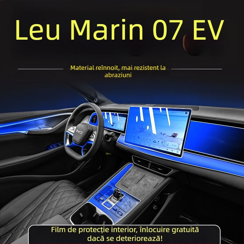 BYD Hiace 07EV Film protector interior pentru display central și consola – TPU, rezistent la temperaturi ridicate și scăzute, utilizare generală