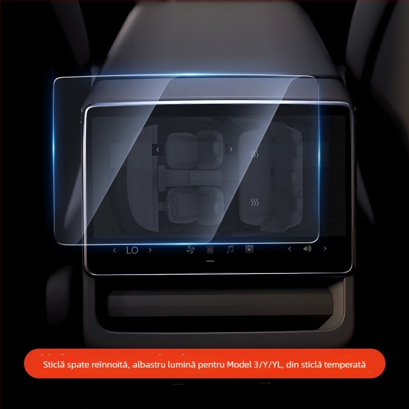 Protecție ecran din sticlă pentru ecranul central Tesla Model 3, afișaj interior HD, instalare cu adeziv static, YZ