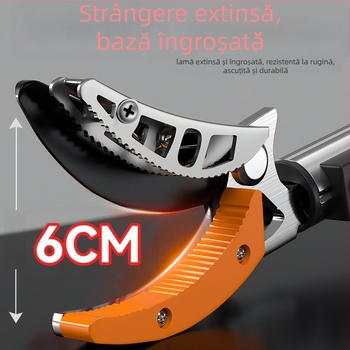 Foarfece multifuncționale pentru cules la înălțime și tăierea fructelor, din oțel inoxidabil, extensibile și retractabile