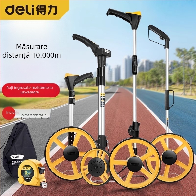 Deli DL330062 Roata Manuală de Măsurare a Distanței – Instrument Laser de Măsurare pentru Topografie Ingineră (Seria Deli Roller)
