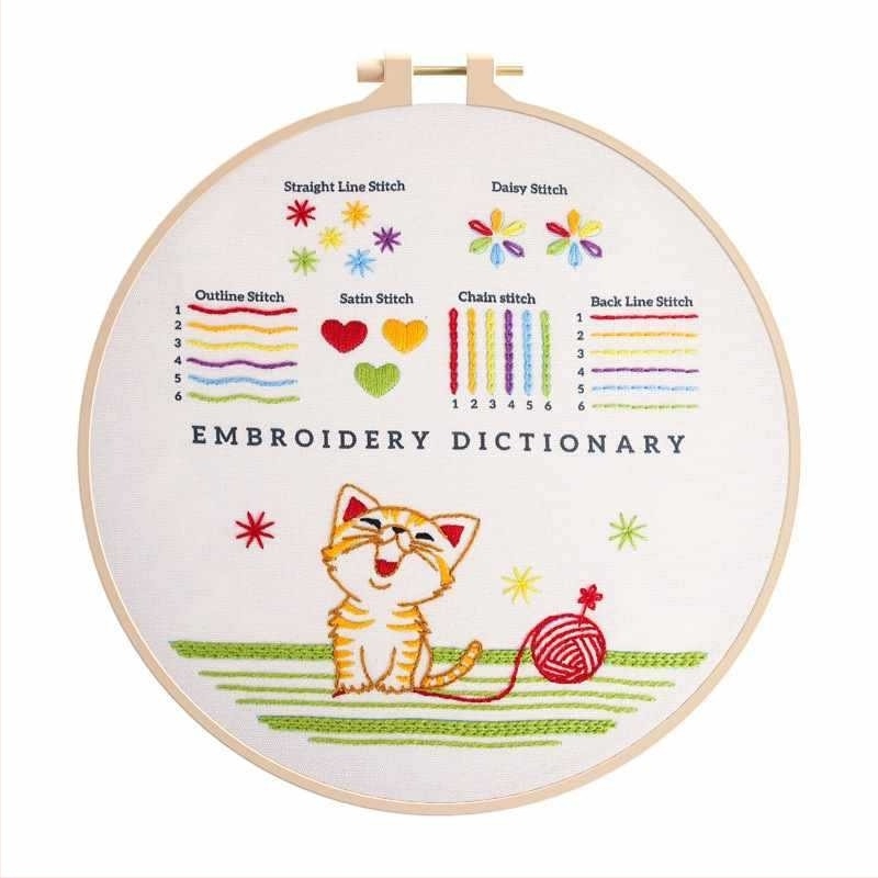 Kit de broderie DIY pentru începători: tehnici de bază și instrumente pentru broderie la cruce, neimportat