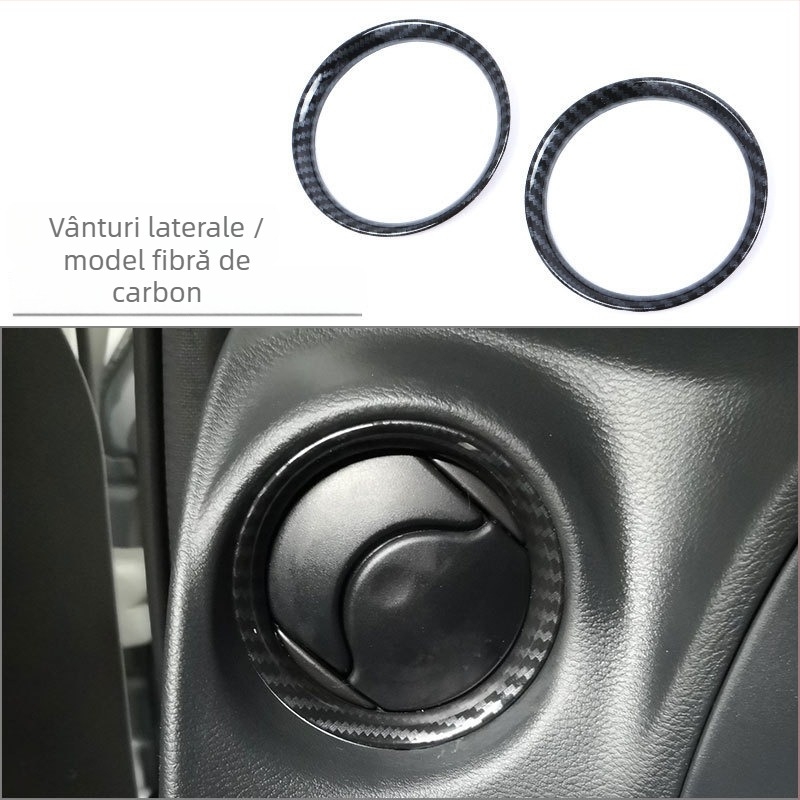 Navara ABS garnitură interioară într-un singur element pentru gurile de ventilație, butonul de volan și afișajul de navigație