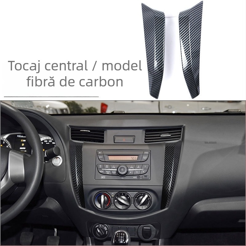 Navara ABS garnitură interioară într-un singur element pentru gurile de ventilație, butonul de volan și afișajul de navigație