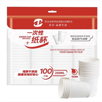 Pahar din hârtie laminată pentru băuturi calde, Balance Chaohui, capacitate 201-300 ml