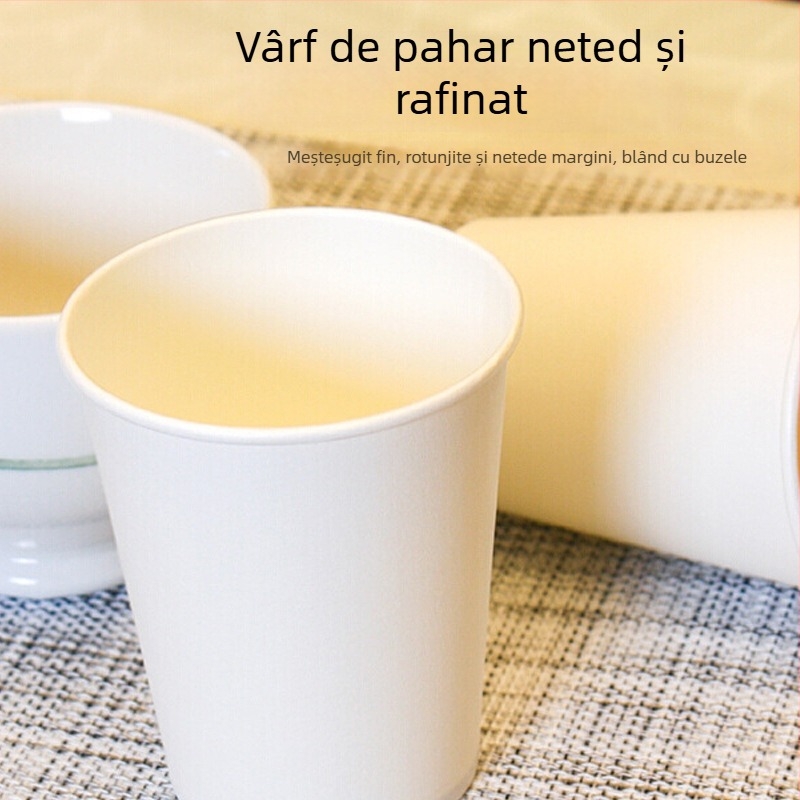 Pahar din hârtie laminată pentru băuturi calde, Balance Chaohui, capacitate 201-300 ml