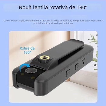 Cameră wireless 1080p cu obiectiv de 2,8 mm, detecție mișcare, alimentare 5V, utilizare interior/exterior