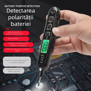 Pen tester de tensiune cu afișaj digital, detecție inductivă inteligentă, măsurare multifuncțională, detecție a întreruperii cablului, pentru electricieni