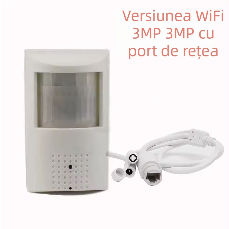 Cameră WiFi — rezoluție 3MP/5MP, obiectiv 3,7 mm, utilizare în interior, vizionare IR noaptea la 20 m (12V)
