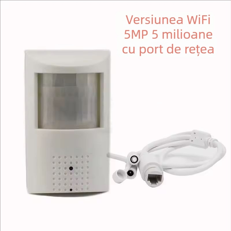 Cameră WiFi — rezoluție 3MP/5MP, obiectiv 3,7 mm, utilizare în interior, vizionare IR noaptea la 20 m (12V)
