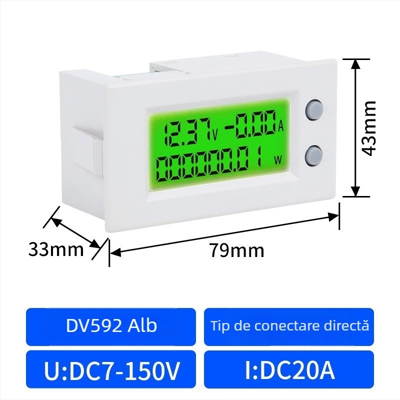 CHKL Contor AC Digital cu monitorizare tensiune, curent, putere și frecvență