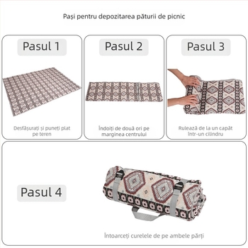 Covoraș de exterior impermeabil pentru bebeluși, cu țesătură quiltată poliester-bumbac, 1,4 kg, model fcd-1, potrivit pentru 3-5 persoane