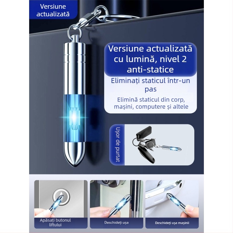 Dispozitiv plastic anti-electrostatice, breloc cu disipare statică — Friendly