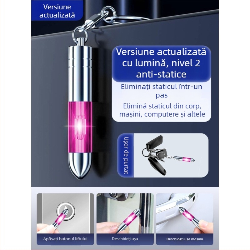 Dispozitiv plastic anti-electrostatice, breloc cu disipare statică — Friendly