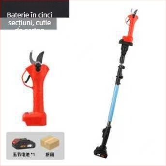 Kajis Foarfecă electrică pentru crengi – Telescopică pentru tăieri înălțimi, baterie Li‑ion reîncărcabilă, 21V, pentru crengi; interval de tensiune: AC single-phase și DC până la 50V