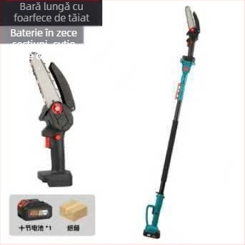 Kajis Foarfecă electrică pentru crengi – Telescopică pentru tăieri înălțimi, baterie Li‑ion reîncărcabilă, 21V, pentru crengi; interval de tensiune: AC single-phase și DC până la 50V