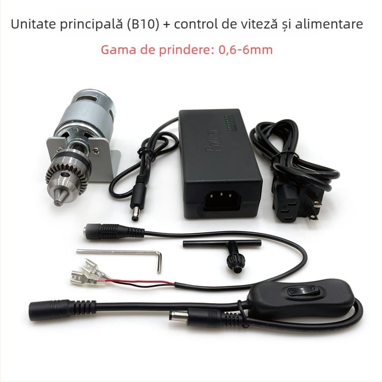 Mini bormașină multifuncțională pentru DIY — cuplu mare, viteză mare, 36V, potrivită pentru oțel inoxidabil.