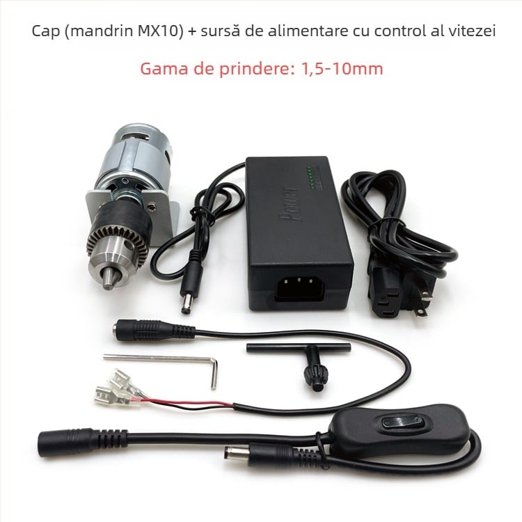 Mini bormașină multifuncțională pentru DIY — cuplu mare, viteză mare, 36V, potrivită pentru oțel inoxidabil.