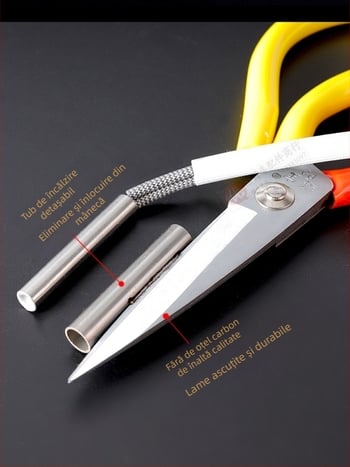 Foarfece croitor încălzite, electrice cu întrerupător, temperatură reglabilă, 36V, lamă din oțel inoxidabil