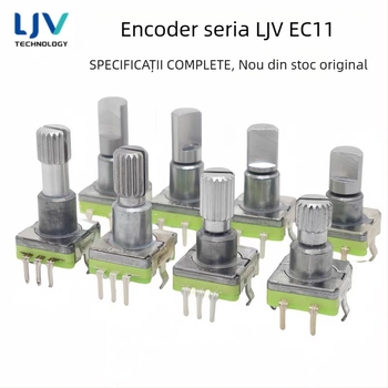 Ljv buton potențiometru de volum pentru navigație, pentru auto DVD/radio — rotație de 360° cu apăsare