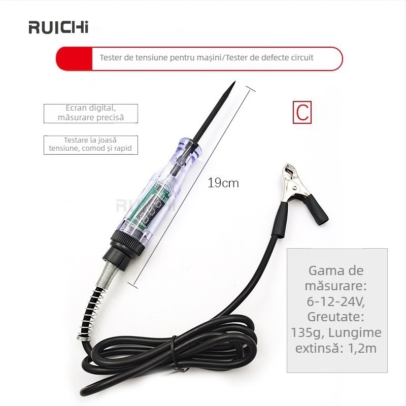 Ruichi tester de circuite auto, gamă 3-70V, model Al661185100703