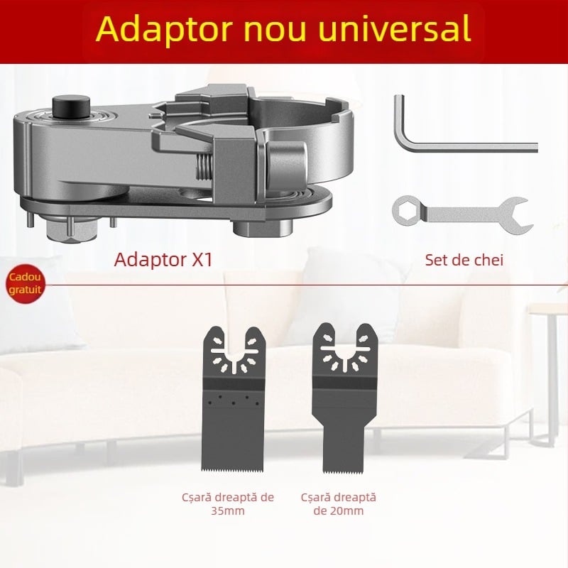 Youquan 36V cap de conversie pentru polizorul unghiular pentru prelucrarea lemnului – atașament multifuncțional pentru tăiere, canelare, finisare a marginilor și șlefuire (Model 1001137822)