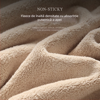 Halat de baie pentru cuplu, fleece coral, unisex, iarnă, lung, 100% poliester